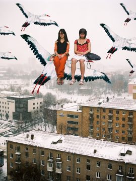 "Sleeping girls" (2016) from the series "Kurasoushchyna, my love" (2015-2017)