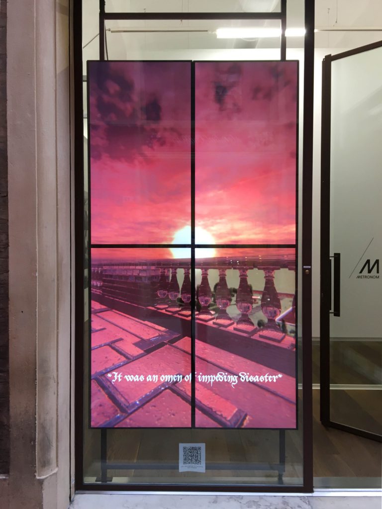 Léa Porré, Ekpyrosís, 2023 installation view, Metronom IT